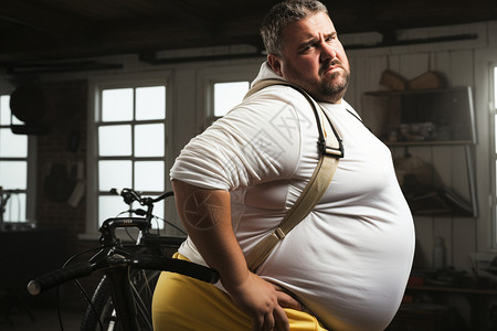 压力肥的男人图片