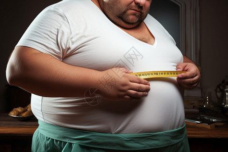 量围度的胖男人高清图片