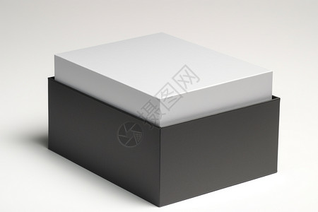 黑白色的商业盒子图片