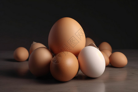 健康营养的鸡蛋背景图片