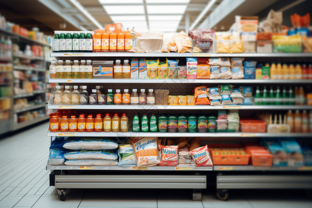 零食超市素材超市的视频货架背景