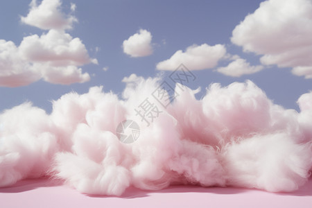 粉色的创意棉花图片