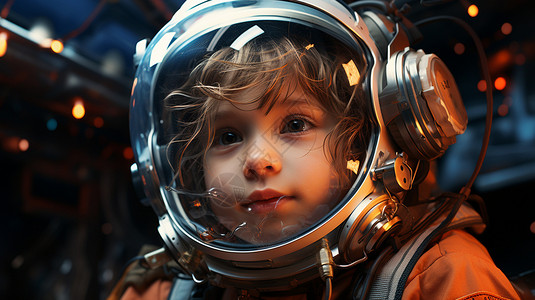 儿童帽可爱的小宇航员设计图片