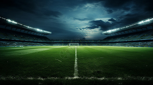宽敞的足球场图片