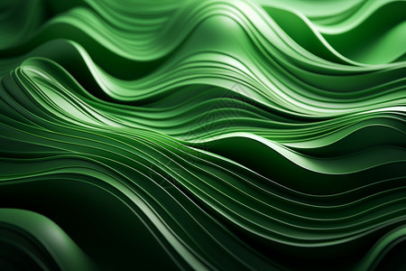 设计的绿色波浪图片