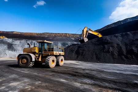 煤炭运输开采矿山高清图片