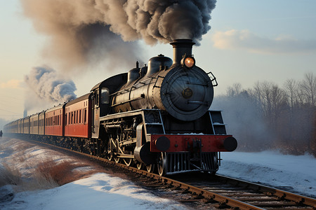 火车的历史古董蒸汽火车背景