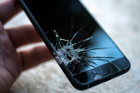 手机破碎的屏幕高清图片