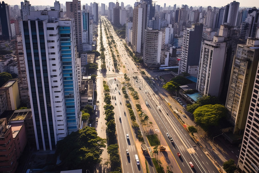 现代城市风景图片