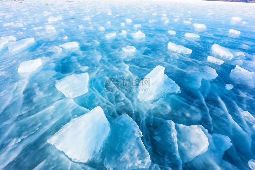 冬季冰川纹理图片