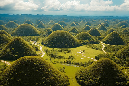 地质森林巍然群山背景