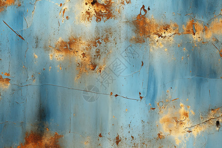 锈迹斑驳布满划痕的铁板背景背景