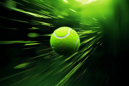 高速运动的网球图片