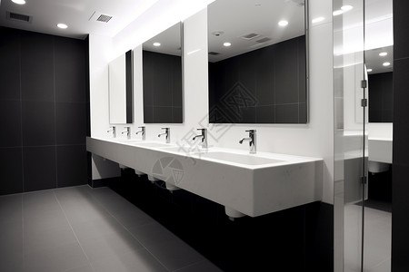 现代卫生间洗手池背景图片