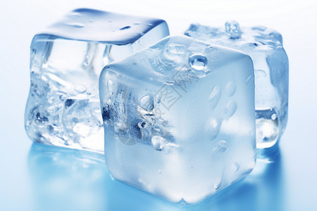 透明方块透明的冰块背景
