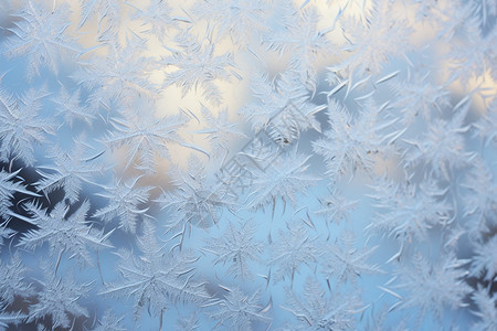 自然的雪花背景图片