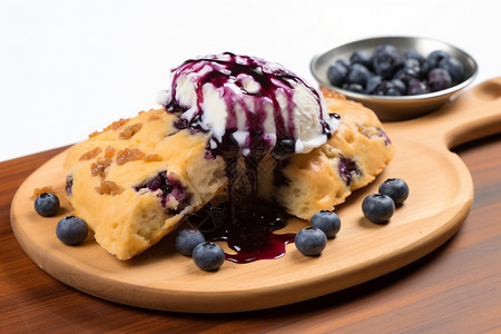 蓝莓味的曲奇饼干高清图片