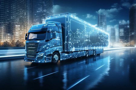 驾驶卡车未来的大卡车设计图片