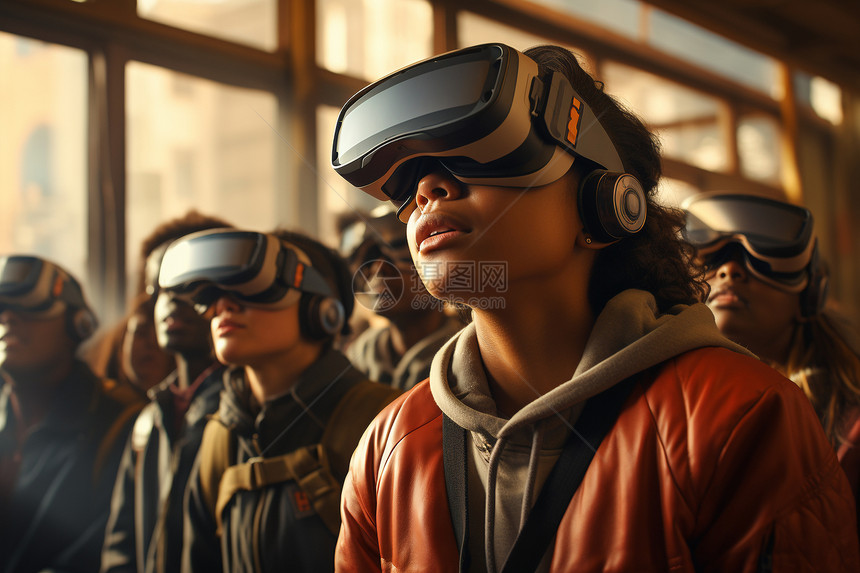VR眼镜的虚拟教育图片
