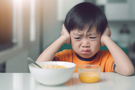 孩子享用午餐的照片高清图片