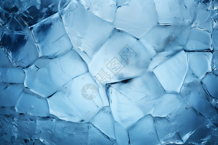 冰块上的裂纹背景图片