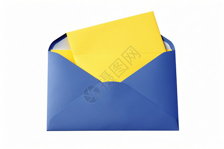 黄色信件纸张信件信封背景
