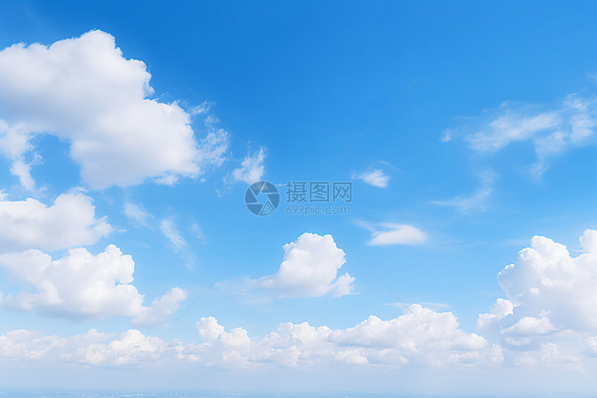 蓝色的云朵图片