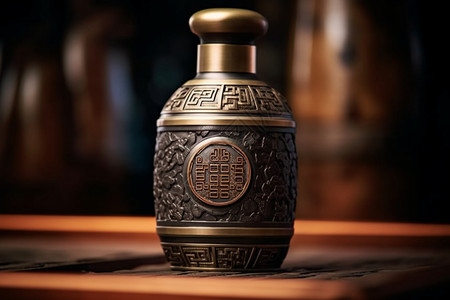 中国白酒的酒瓶背景图片