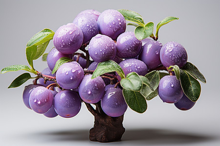 精美手工创意的葡萄树工艺品高清图片