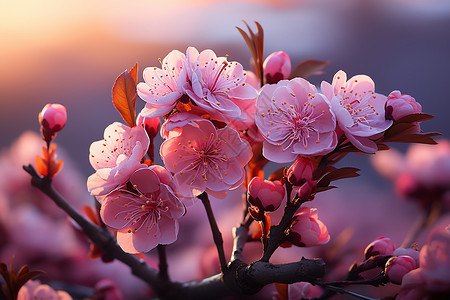 春季绽放的樱花花朵图片