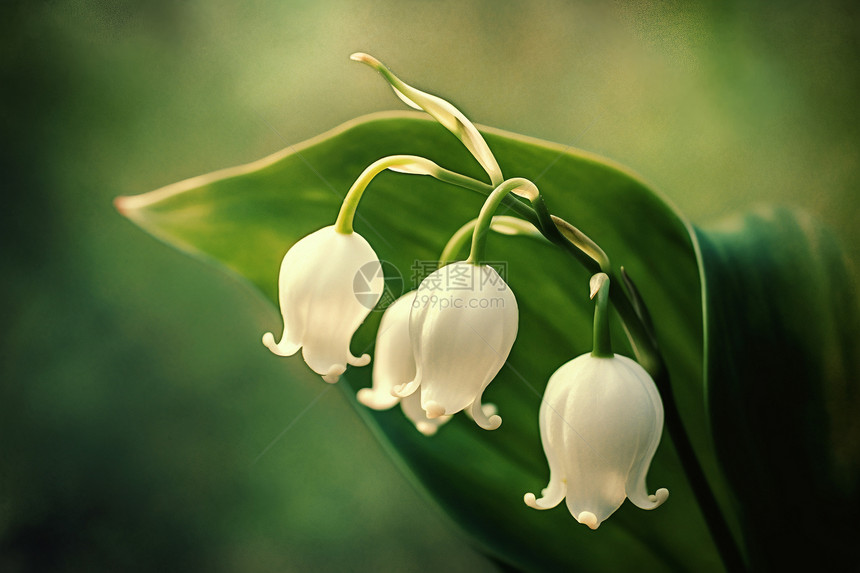婀娜多姿的铃兰花朵图片