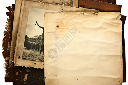 收藏的古董信纸背景背景图片