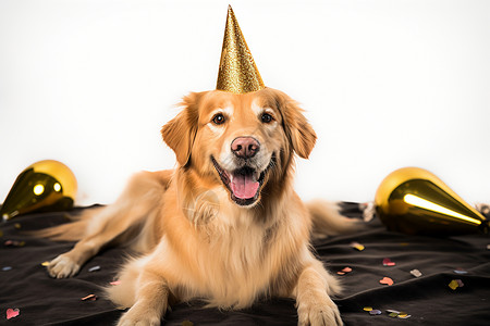 快乐狗狗的生日派对图片