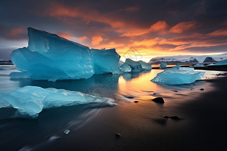 冰岛上的景象图片