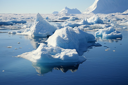 融化的冰山背景图片