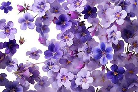 浪漫的紫色花朵图片