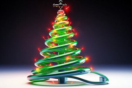 发光的圣诞树背景图片