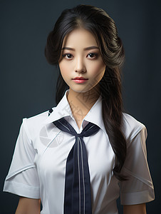 美丽的制服少女图片