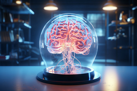 透明大脑医学的大脑模型设计图片