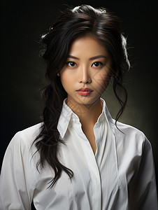 亚洲的长发美女图片