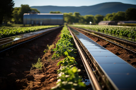 能源工程利用太阳能能源的农业设计图片