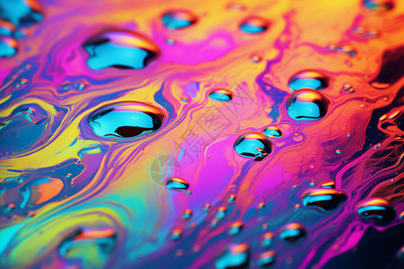 炫彩的彩色液体图片