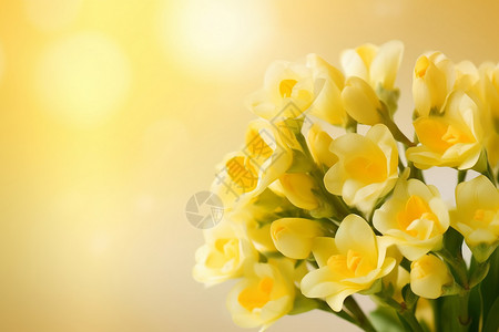 美丽的小黄花背景图片