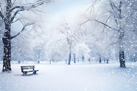 白皑皑的雪地背景图片