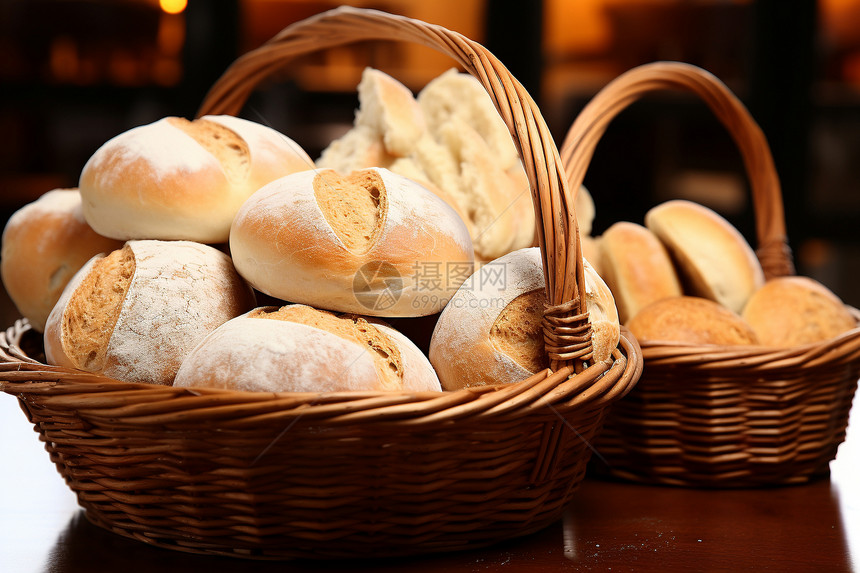 传统美味面包图片