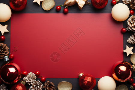 节日铃铛装饰圣诞贺卡设计图片