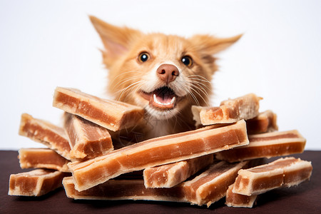 爱吃零食的狗狗高清图片
