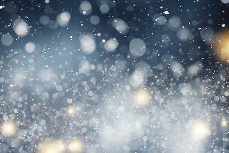银杏林之晨闪闪发光的创意雪花背景设计图片