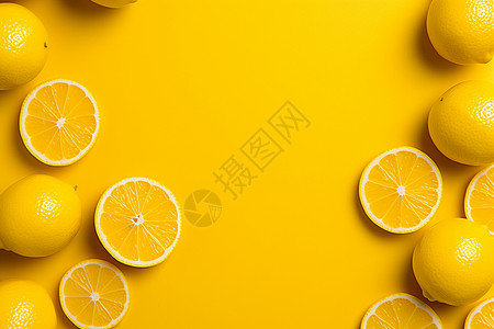 艺术美感的柠檬黄色背景图片