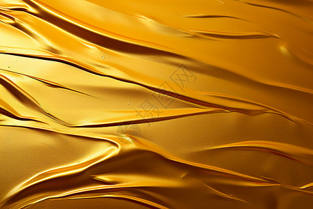 黄色波纹金属闪闪发光的金属波纹背景背景